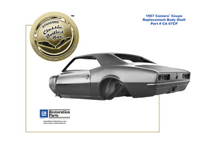 1967 68 69 Camaro Body Shell