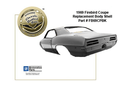 1967 68 69 Firebird Body Shell